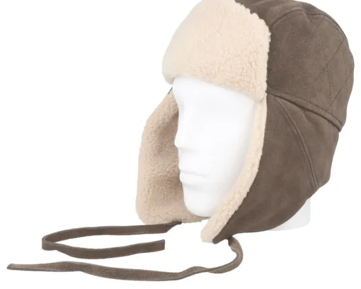 Clearance Stetson Bomber Cap Calf Split Trapper - Brown
