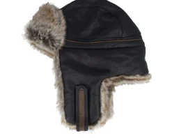 Clearance Stetson Bomber Cowhide /Brown Trapper - Black