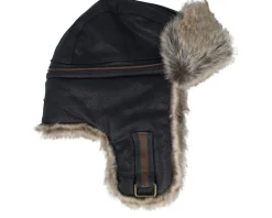 Clearance Stetson Bomber Cowhide /Brown Trapper - Black