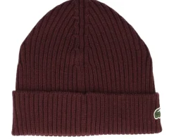 Cuff Beanies-Lacoste Bonnet Expresso Cuff - Red