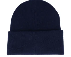 Online Lacoste Bonnet Knitted Cap Navy Blue Cuff -