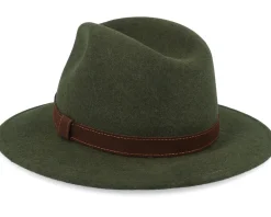 Sale Wigéns Bosco Hat Dark Olive Fedora -
