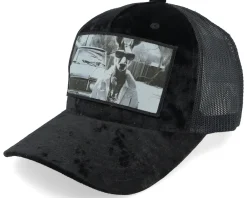 Velvet Caps-Calza Pennello Boss Kangaroo Velvet A-frame Trucker - Black