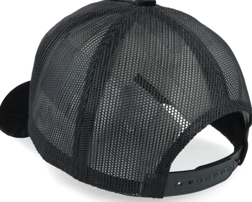Velvet Caps-Calza Pennello Boss Kangaroo Velvet A-frame Trucker - Black