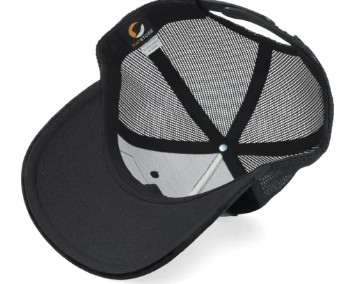 Velvet Caps-Calza Pennello Boss Kangaroo Velvet A-frame Trucker - Black