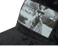 Velvet Caps-Calza Pennello Boss Kangaroo Velvet A-frame Trucker - Black