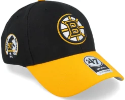 Adjustable-47 Brand Boston Bruins NHL Sure Shot Tt '47 Mvp Black/Yellow Adjustable -