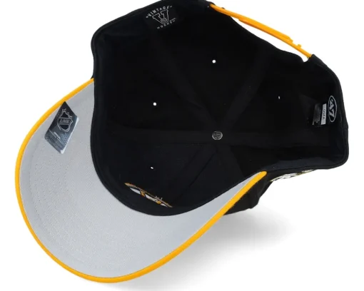 Adjustable-47 Brand Boston Bruins NHL Sure Shot Tt '47 Mvp Black/Yellow Adjustable -