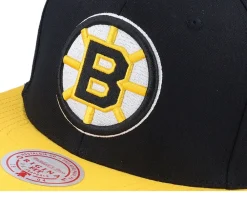 Snapback-Mitchell & Ness Boston Bruins Team 2 Tone 2.0 /Yellow Snapback - Black