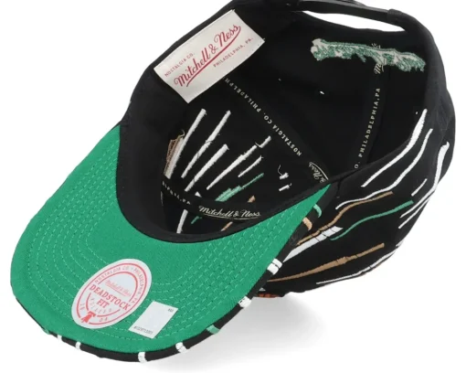 Snapback-Mitchell & Ness Boston Celtics Burst Deadstock Snapback - Black