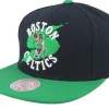 Snapback-Mitchell & Ness Boston Celtics Circle Splash Black Snapback -
