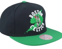 Snapback-Mitchell & Ness Boston Celtics Circle Splash Black Snapback -