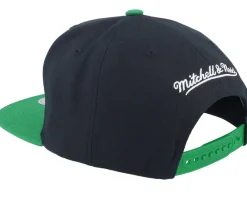 Snapback-Mitchell & Ness Boston Celtics Circle Splash Black Snapback -