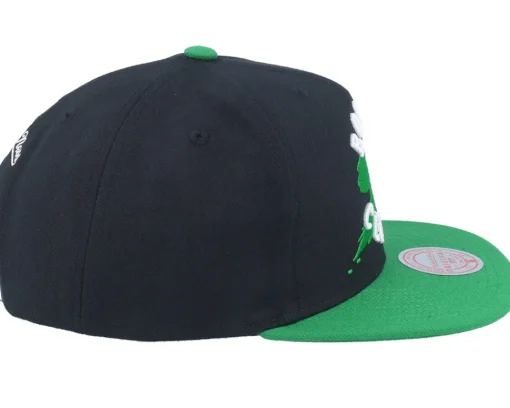 Snapback-Mitchell & Ness Boston Celtics Circle Splash Black Snapback -