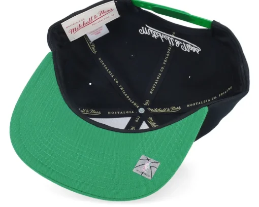 Snapback-Mitchell & Ness Boston Celtics Circle Splash Black Snapback -