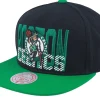 Snapback-Mitchell & Ness Boston Celtics Cross Check /Green Snapback - Black