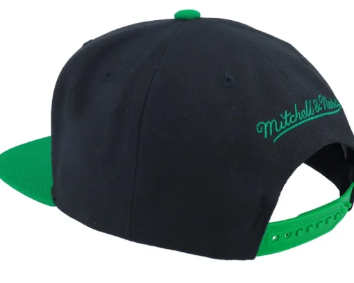 Snapback-Mitchell & Ness Boston Celtics Cross Check /Green Snapback - Black