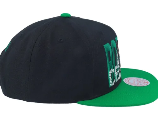 Snapback-Mitchell & Ness Boston Celtics Cross Check /Green Snapback - Black