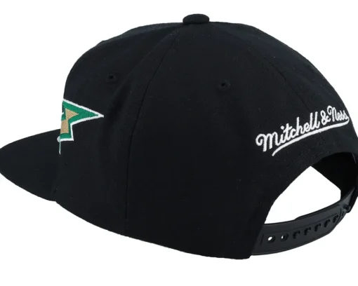 Snapback-Mitchell & Ness Boston Celtics Double Trouble Black Snapback -