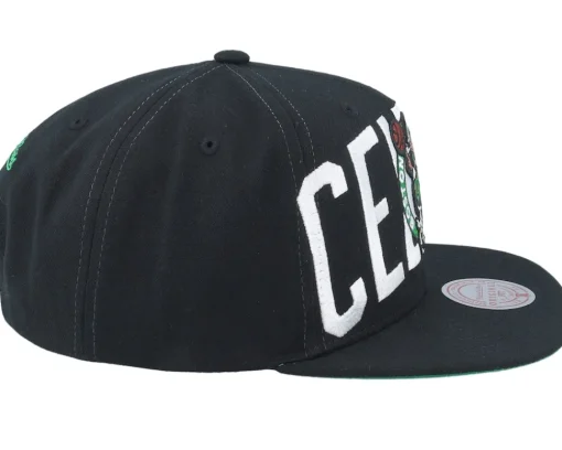 Snapback-Mitchell & Ness Boston Celtics Full Frontal Black Snapback -