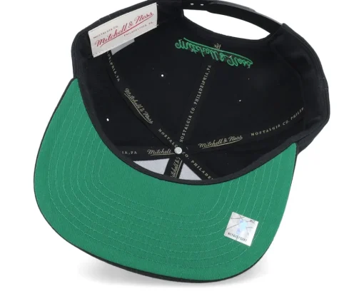 Snapback-Mitchell & Ness Boston Celtics Full Frontal Black Snapback -