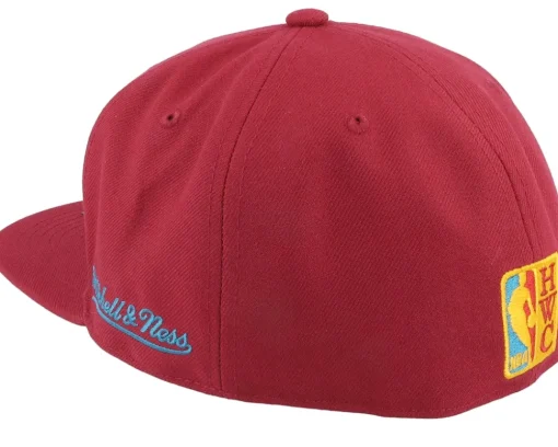 New Mitchell & Ness Boston Celtics Northern Lights Cardinal Fitted - Red