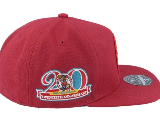 New Mitchell & Ness Boston Celtics Northern Lights Cardinal Fitted - Red