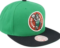 Snapback-Mitchell & Ness Boston Celtics Team Two Tone 2.0 Green/Black Snapback -