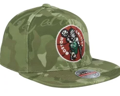 Clearance Mitchell & Ness Boston Celtics Tonal Green Camo Stretch Fitted -