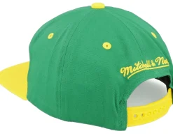 Snapback-Mitchell & Ness Boston Celtics Varsity Letter /Yellow Snapback - Green