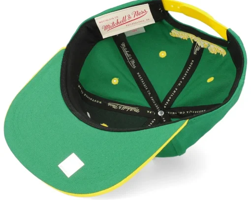 Snapback-Mitchell & Ness Boston Celtics Varsity Letter /Yellow Snapback - Green