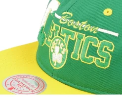 Snapback-Mitchell & Ness Boston Celtics Varsity Letter /Yellow Snapback - Green
