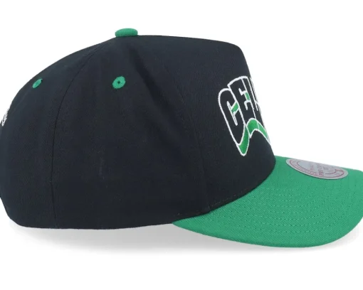 Adjustable-Mitchell & Ness Boston Celtics Wavy Pro /Green Adjustable - Black