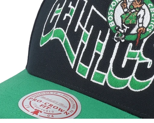 Adjustable-Mitchell & Ness Boston Celtics Wavy Pro /Green Adjustable - Black