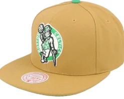 Best Mitchell & Ness Boston Celtics Wheat Tc Tan Snapback - Beige