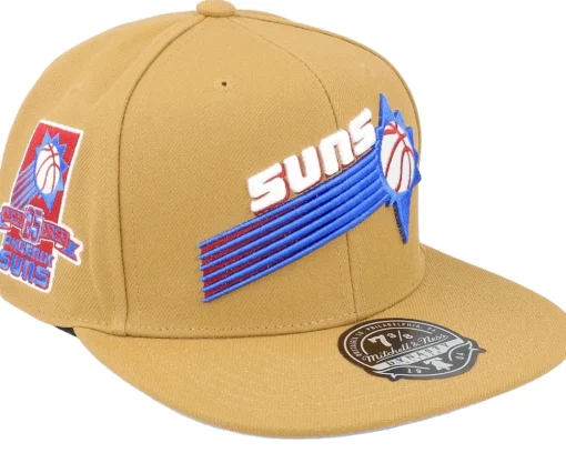 Best Mitchell & Ness Boston Celtics Wheat Tc Tan Snapback - Beige