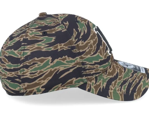 Adjustable-47 Brand Boston Red Sox Drop Zone Mvp Tiger Camo Adjustable -