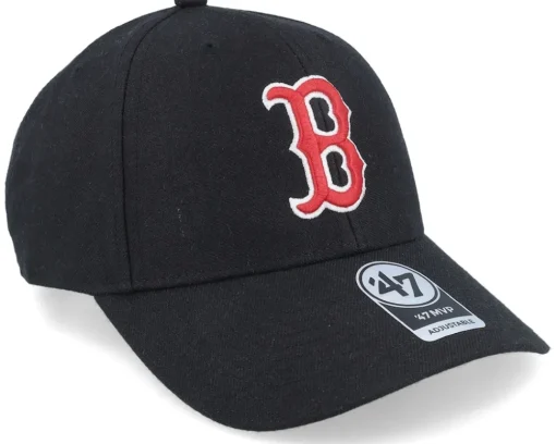 Adjustable-47 Brand Boston Red Sox Mvp Black/Red Adjustable -