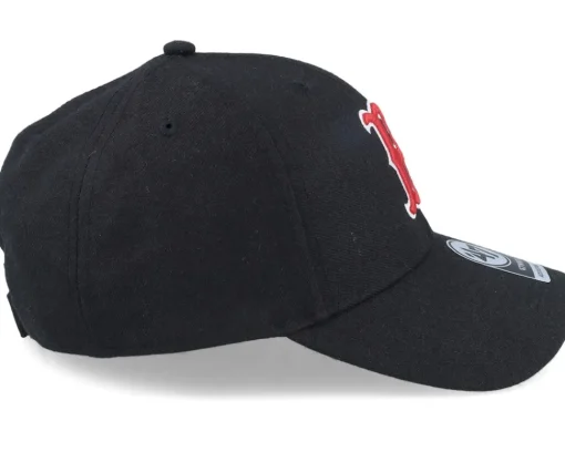 Adjustable-47 Brand Boston Red Sox Mvp Black/Red Adjustable -