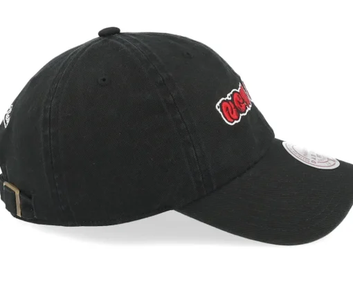 Dad Cap-Mitchell & Ness Bouble New York Black/Red Dad Cap -