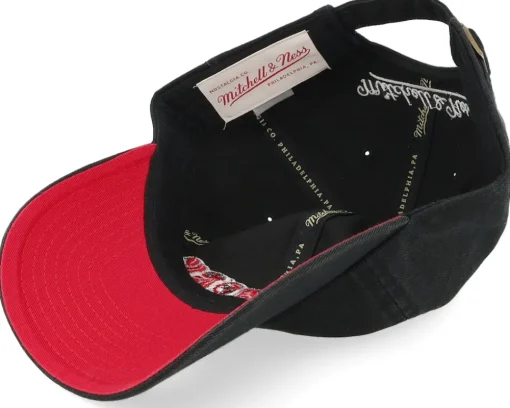 Dad Cap-Mitchell & Ness Bouble New York Black/Red Dad Cap -