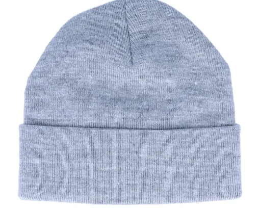 Cuff Beanies-HUF Box Logo Beanie Grey Heather Cuff -