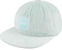 Snapback-HUF Box Logo Cord 5 Panel Hat Mint Strapback -