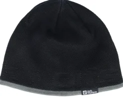 Outlet Jack Wolfskin Brand Beanie - Black