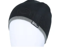 Outlet Jack Wolfskin Brand Beanie - Black