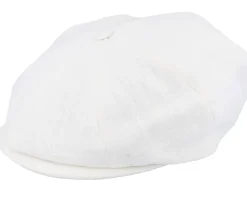 Discount CTH Ericson Branson Ramie Off-White Flat Cap -