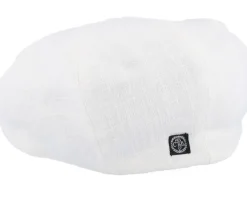 Discount CTH Ericson Branson Ramie Off-White Flat Cap -