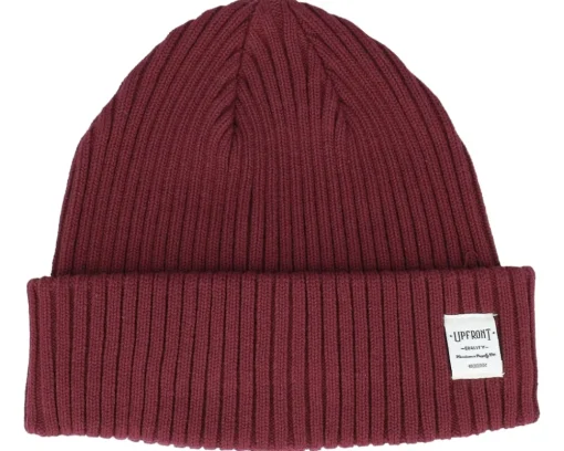 Clearance Upfront Bridge Beanie Rhododendron Cuff - Red