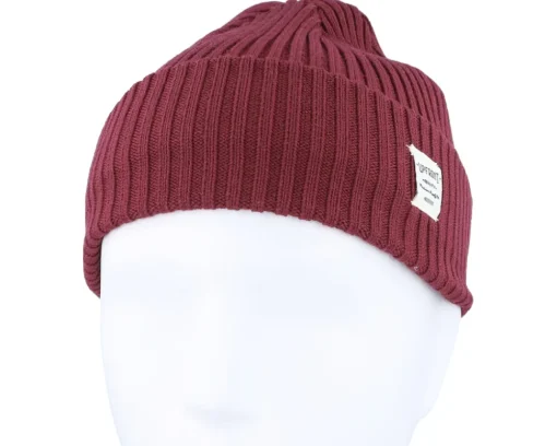 Clearance Upfront Bridge Beanie Rhododendron Cuff - Red