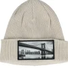 New Calza Pennello Bridge Beanie Sand Organic Cuff -